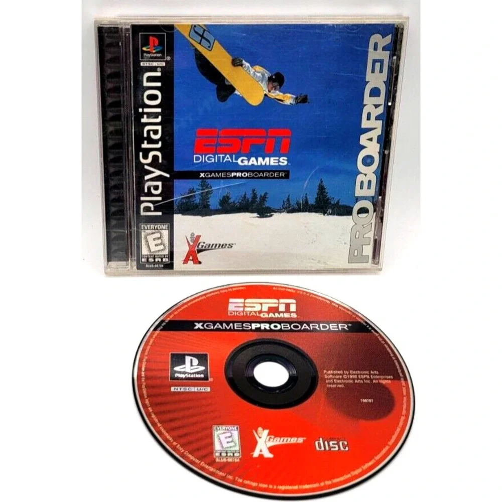 ESPN X GAMES PRO BOARDER‎ PS1 GAME CIB COMPLETE IN BOX SONY PLAYSTATION REGCARD